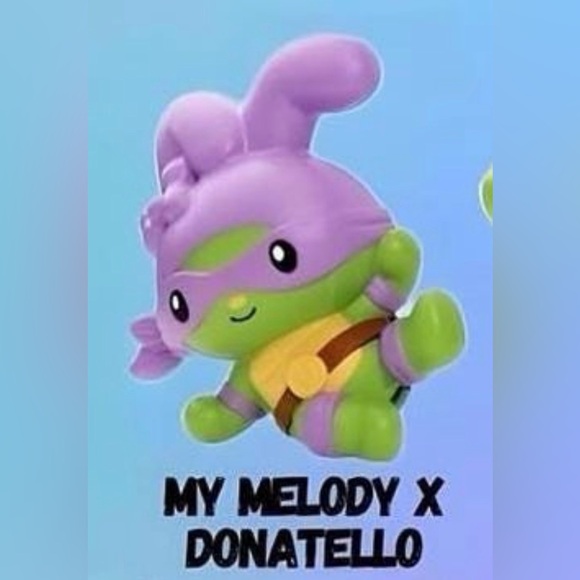 NEW Teenage Mutant Ninja Turtles x Hello Kitty Sanrio Happy Meal Toys Lot Of 3 - Picture 2 of 4